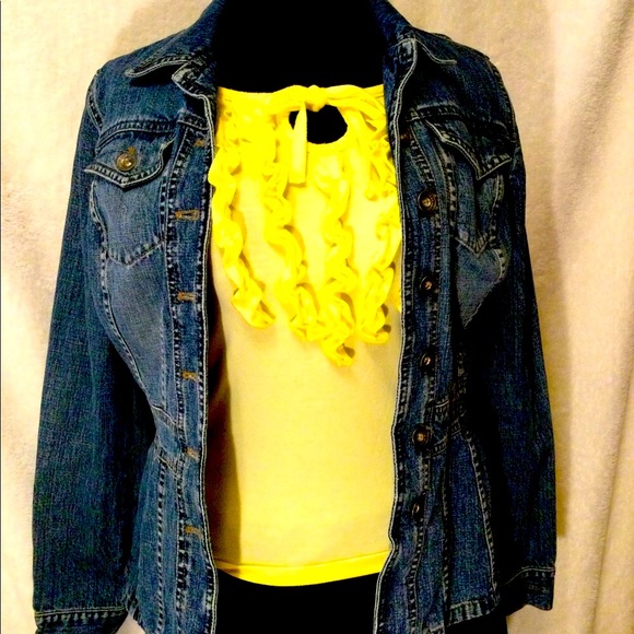 DKNY STONE WASHED JEAN JACKET -RARE💜RETRO 1980’S- - Picture 12 of 12